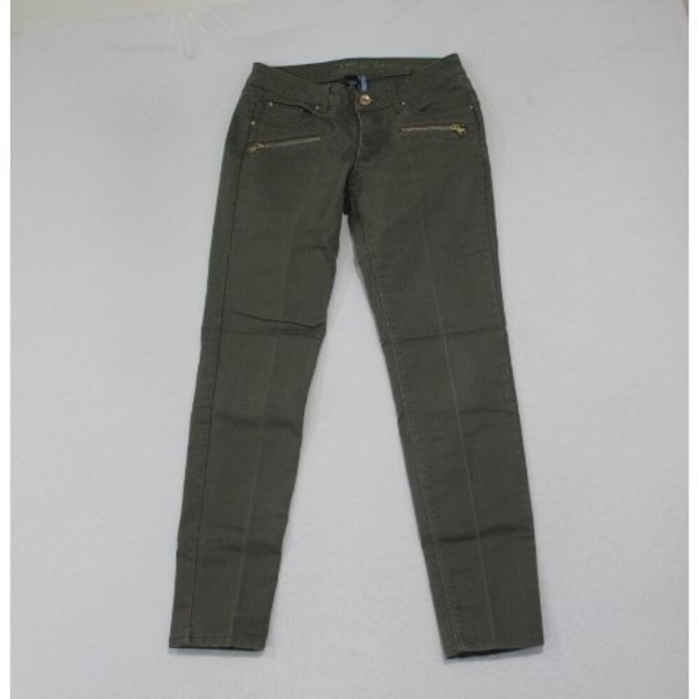 APT. 9 Women Green Jeans Casual Modern Skinny Leg Size 2
